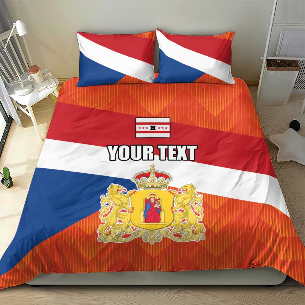 Netherlands Drenthe Province Personalized Bedding Set Flag of Drenthe