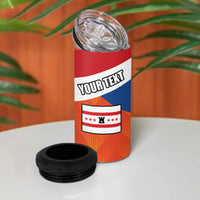 Netherlands Coat of arms of Drenthe Personalized 4 in 1 Can Cooler Tumbler Flag of Drenthe