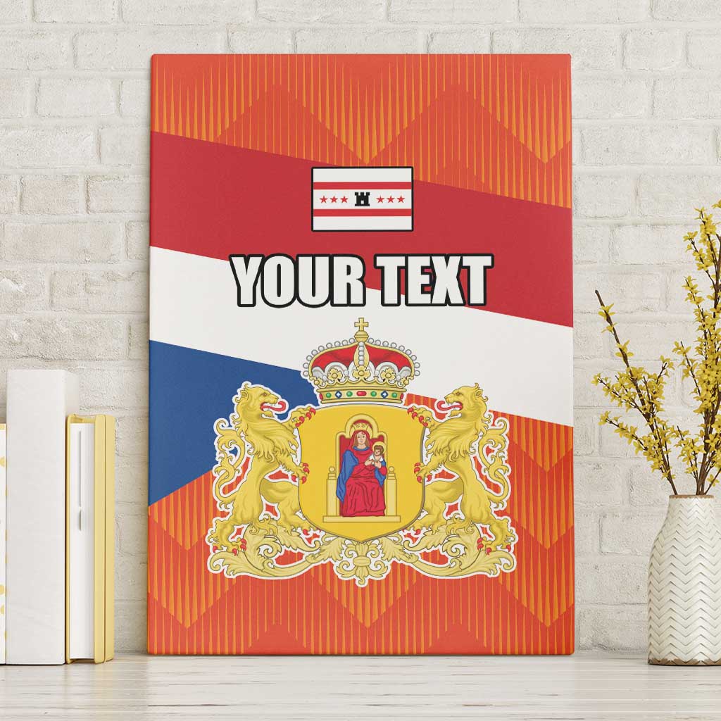 Netherlands Drenthe Province Personalized Canvas Wall Art Flag of Drenthe