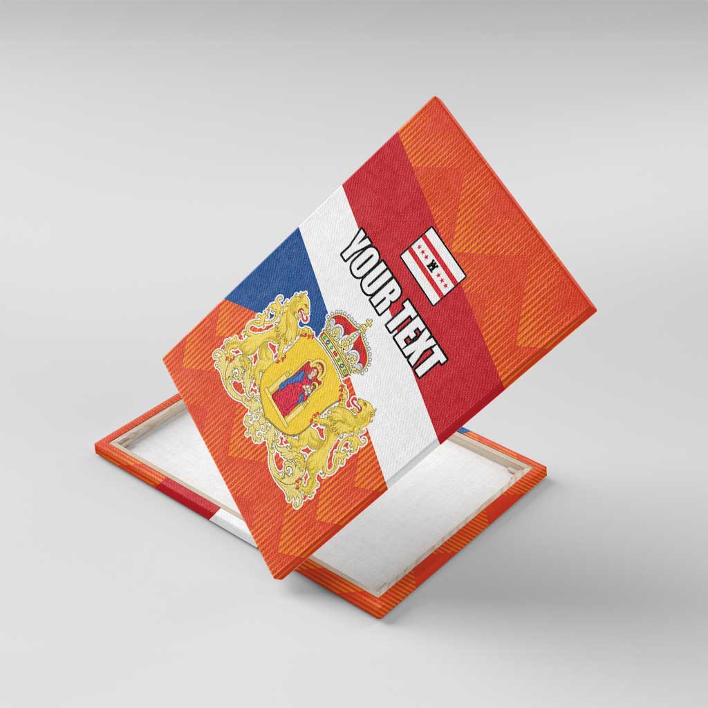 Netherlands Drenthe Province Personalized Canvas Wall Art Flag of Drenthe