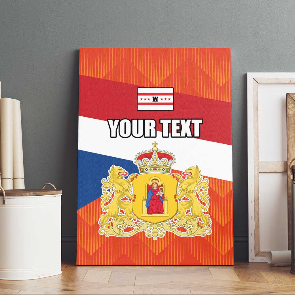 Netherlands Drenthe Province Personalized Canvas Wall Art Flag of Drenthe