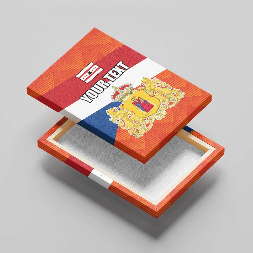 Netherlands Drenthe Province Personalized Canvas Wall Art Flag of Drenthe