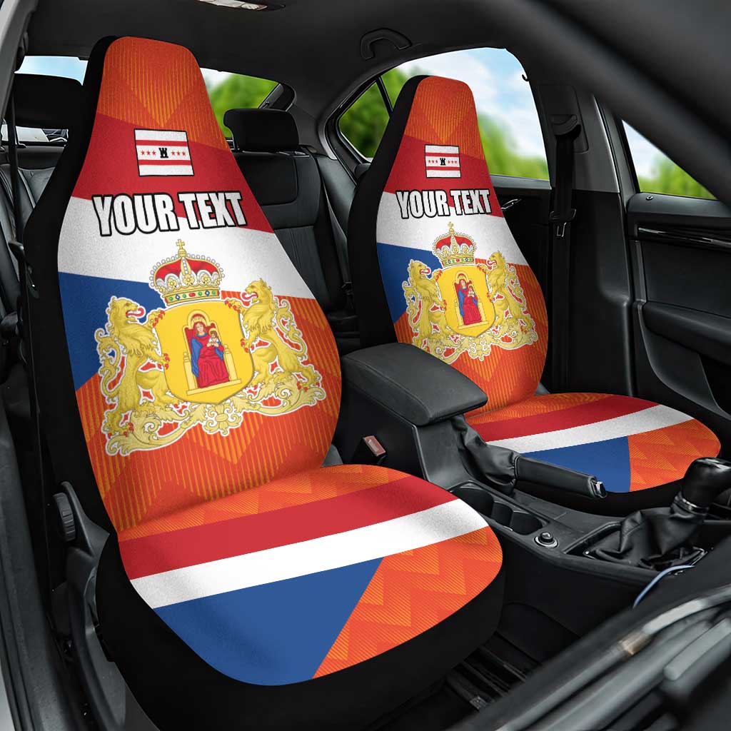Netherlands Drenthe Province Personalized Car Seat Cover Flag of Drenthe