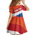 Netherlands Drenthe Province Personalized Family Matching Puletasi and Hawaiian Shirt Flag of Drenthe