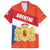 Netherlands Drenthe Province Personalized Family Matching Short Sleeve Bodycon Dress and Hawaiian Shirt Flag of Drenthe