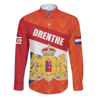 Netherlands Drenthe Province Personalized Family Matching Summer Maxi Dress and Hawaiian Shirt Flag of Drenthe