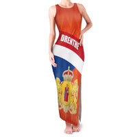 Netherlands Drenthe Province Personalized Family Matching Tank Maxi Dress and Hawaiian Shirt Flag of Drenthe