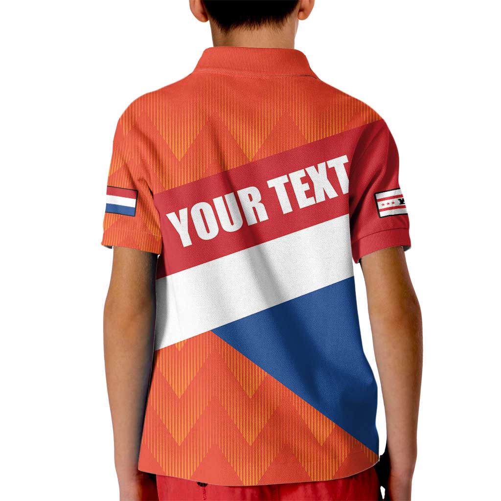 Netherlands Drenthe Province Personalized Kid Polo Shirt Flag of Drenthe