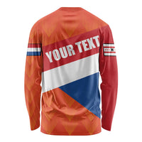 Netherlands Drenthe Province Personalized Long Sleeve Shirt Flag of Drenthe