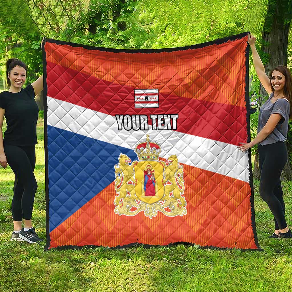 Netherlands Drenthe Province Personalized Quilt Flag of Drenthe