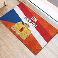 Netherlands Drenthe Province Personalized Rubber Doormat Flag of Drenthe