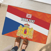 Netherlands Drenthe Province Personalized Rubber Doormat Flag of Drenthe