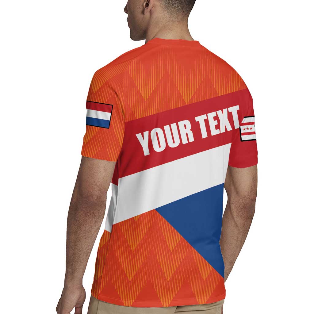 Netherlands Drenthe Province Personalized Rugby Jersey Flag of Drenthe