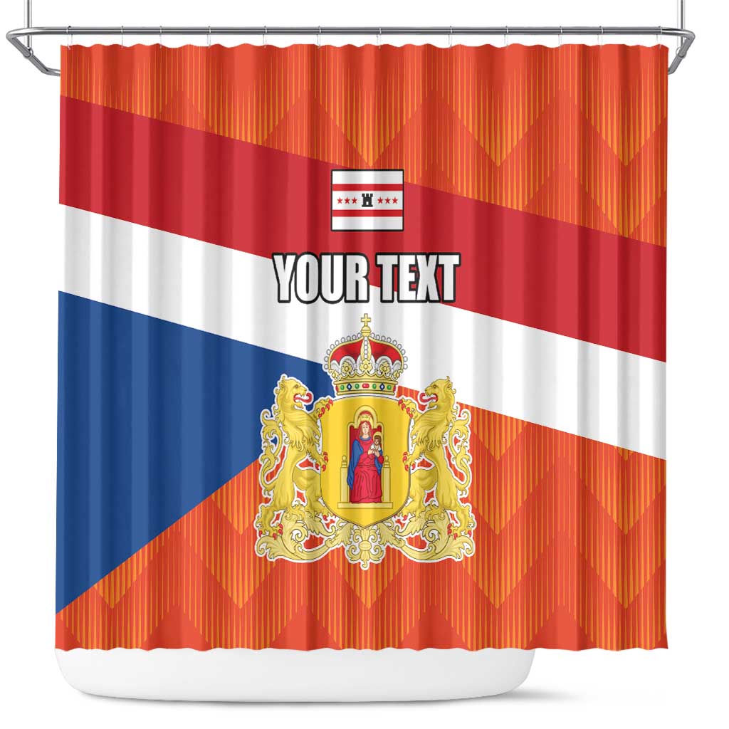 Netherlands Drenthe Province Personalized Shower Curtain Flag of Drenthe