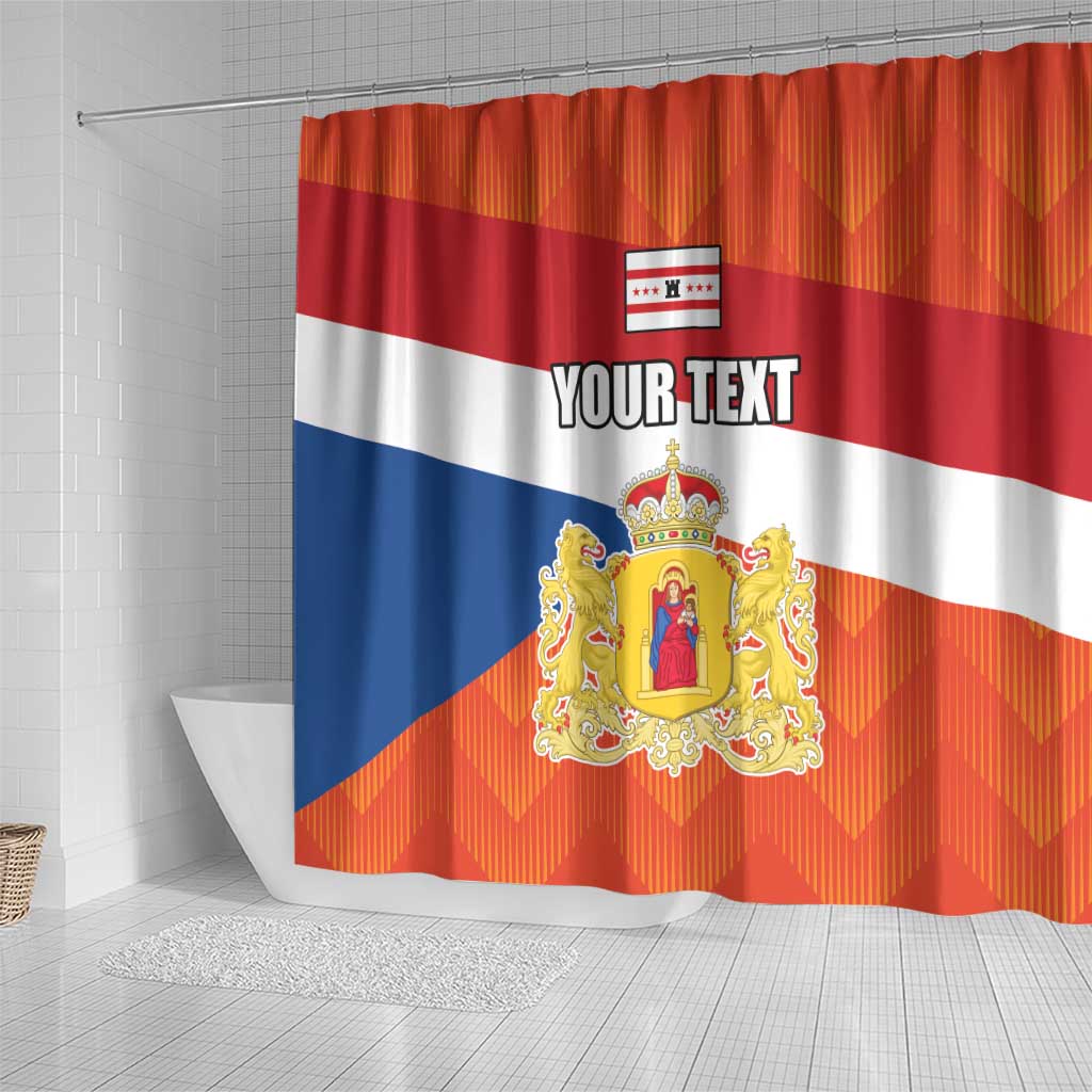 Netherlands Drenthe Province Personalized Shower Curtain Flag of Drenthe