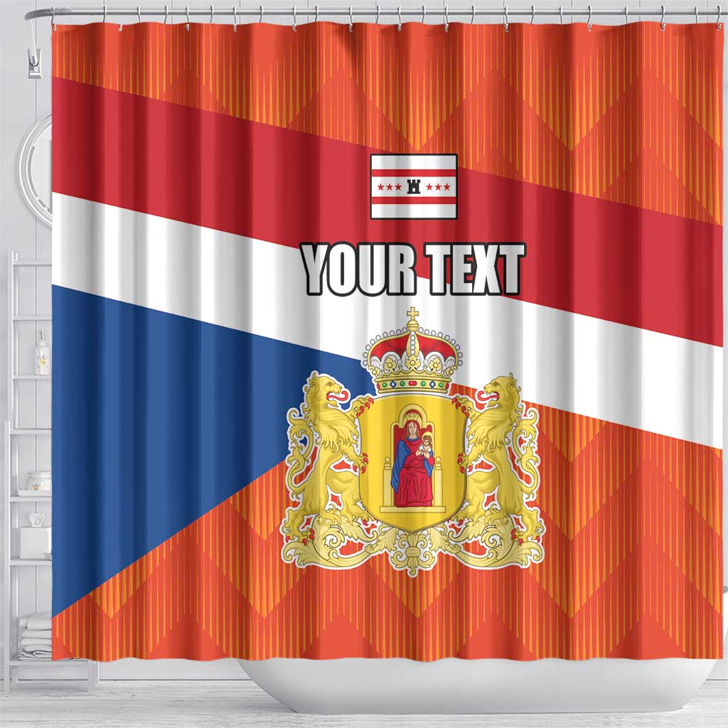 Netherlands Drenthe Province Personalized Shower Curtain Flag of Drenthe