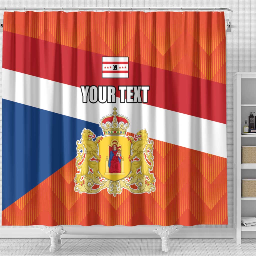 Netherlands Drenthe Province Personalized Shower Curtain Flag of Drenthe
