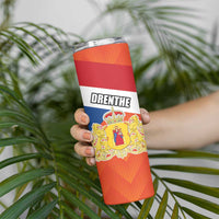 Netherlands Coat of arms of Drenthe Personalized Skinny Tumbler Flag of Drenthe