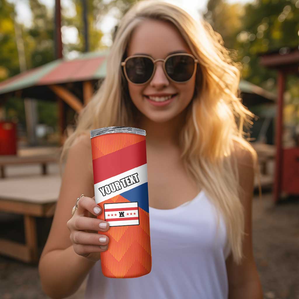 Netherlands Coat of arms of Drenthe Personalized Skinny Tumbler Flag of Drenthe