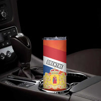 Netherlands Coat of arms of Drenthe Personalized Skinny Tumbler Flag of Drenthe