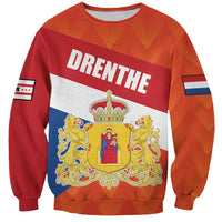 Netherlands Drenthe Province Personalized Sweatshirt Flag of Drenthe