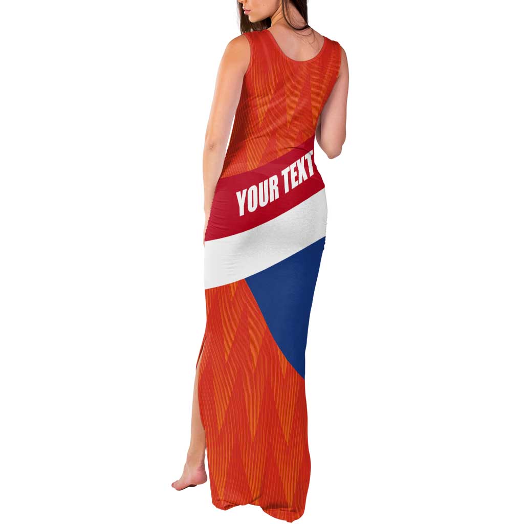 Netherlands Drenthe Province Personalized Tank Maxi Dress Flag of Drenthe