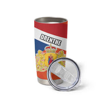 Netherlands Coat of arms of Drenthe Personalized Tumbler Cup Flag of Drenthe