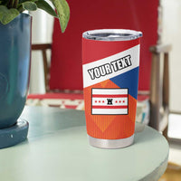 Netherlands Coat of arms of Drenthe Personalized Tumbler Cup Flag of Drenthe