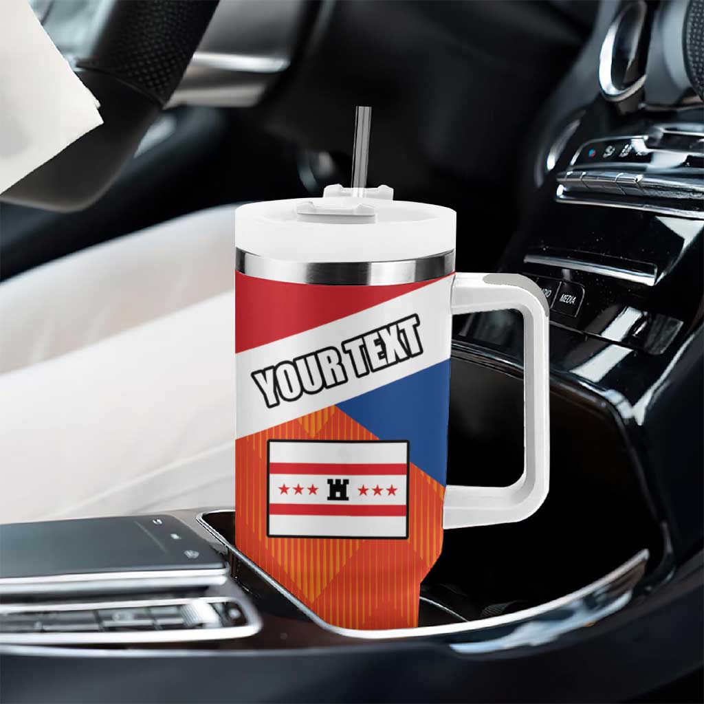 Netherlands Coat of arms of Drenthe Personalized Tumbler With Handle Flag of Drenthe