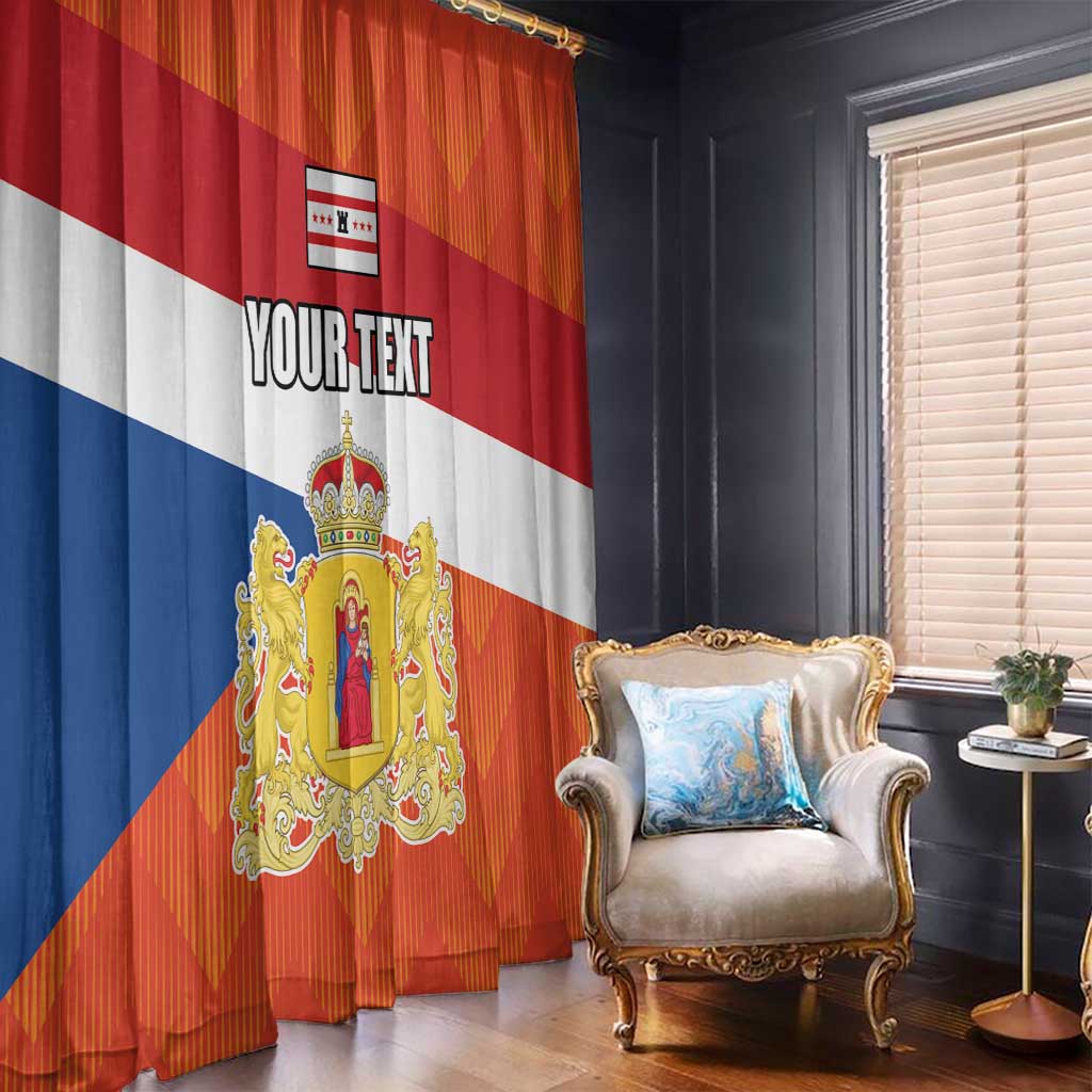 Netherlands Drenthe Province Personalized Window Curtain Flag of Drenthe