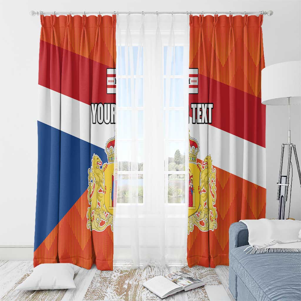 Netherlands Drenthe Province Personalized Window Curtain Flag of Drenthe