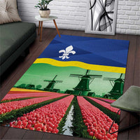 Netherlands Flevoland Province Area Rug Flag Style