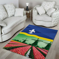 Netherlands Flevoland Province Area Rug Flag Style
