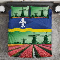 Netherlands Flevoland Province Bedding Set Flag Style