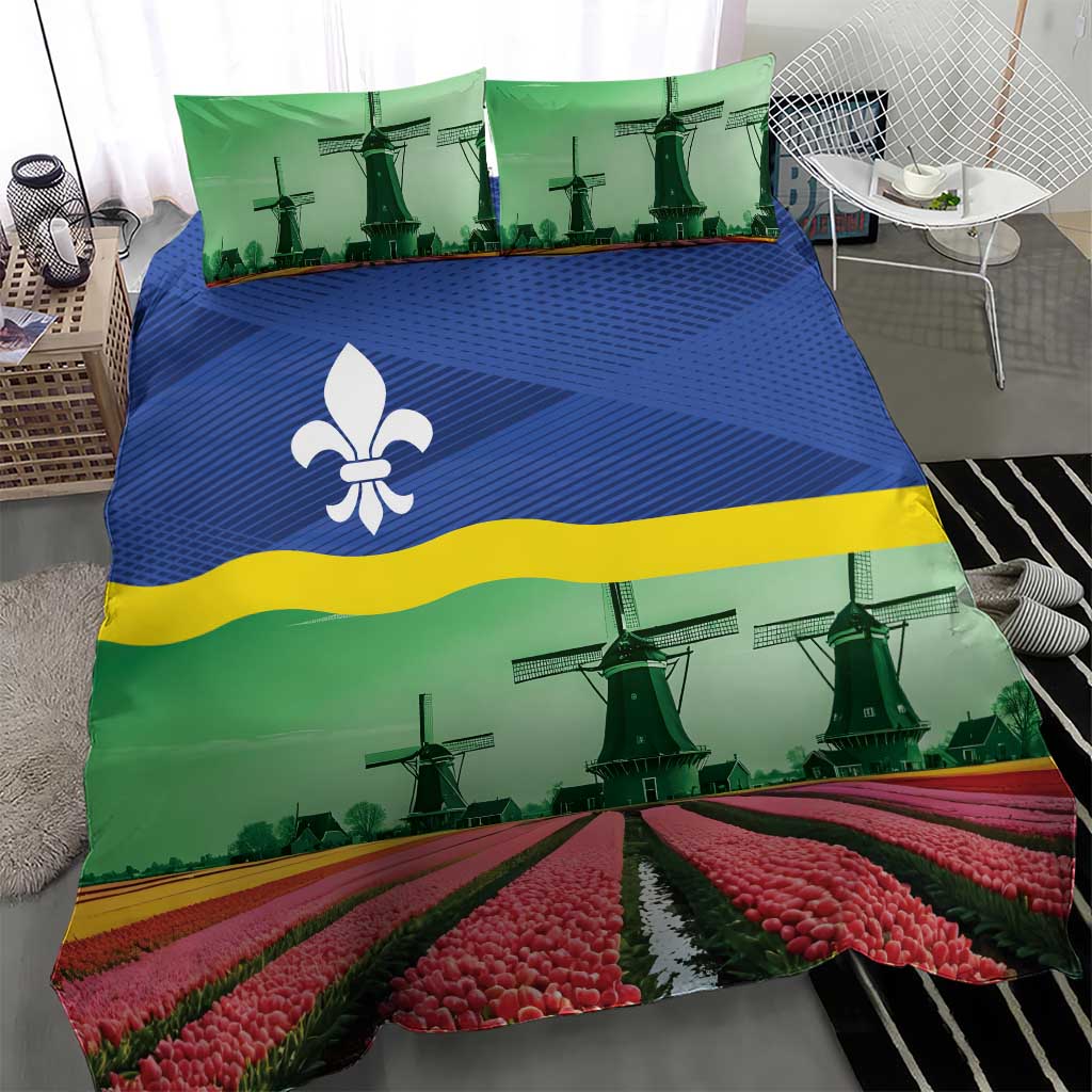 Netherlands Flevoland Province Bedding Set Flag Style