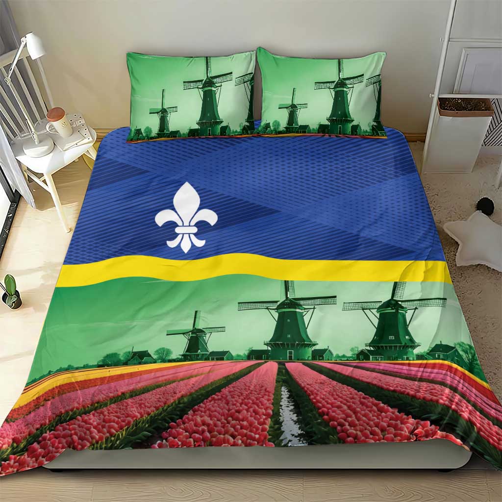 Netherlands Flevoland Province Bedding Set Flag Style
