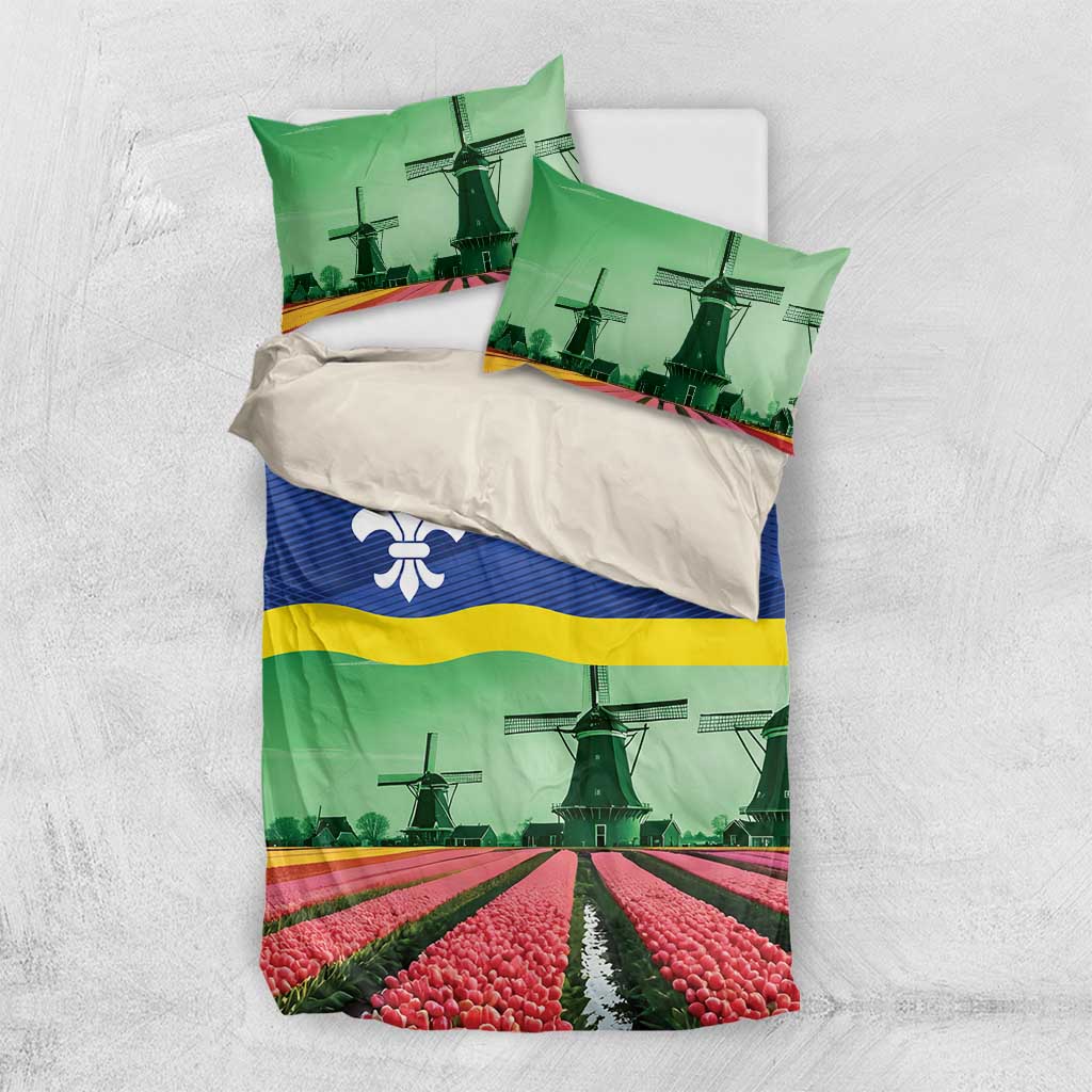 Netherlands Flevoland Province Bedding Set Flag Style