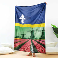Netherlands Flevoland Province Blanket Flag Style