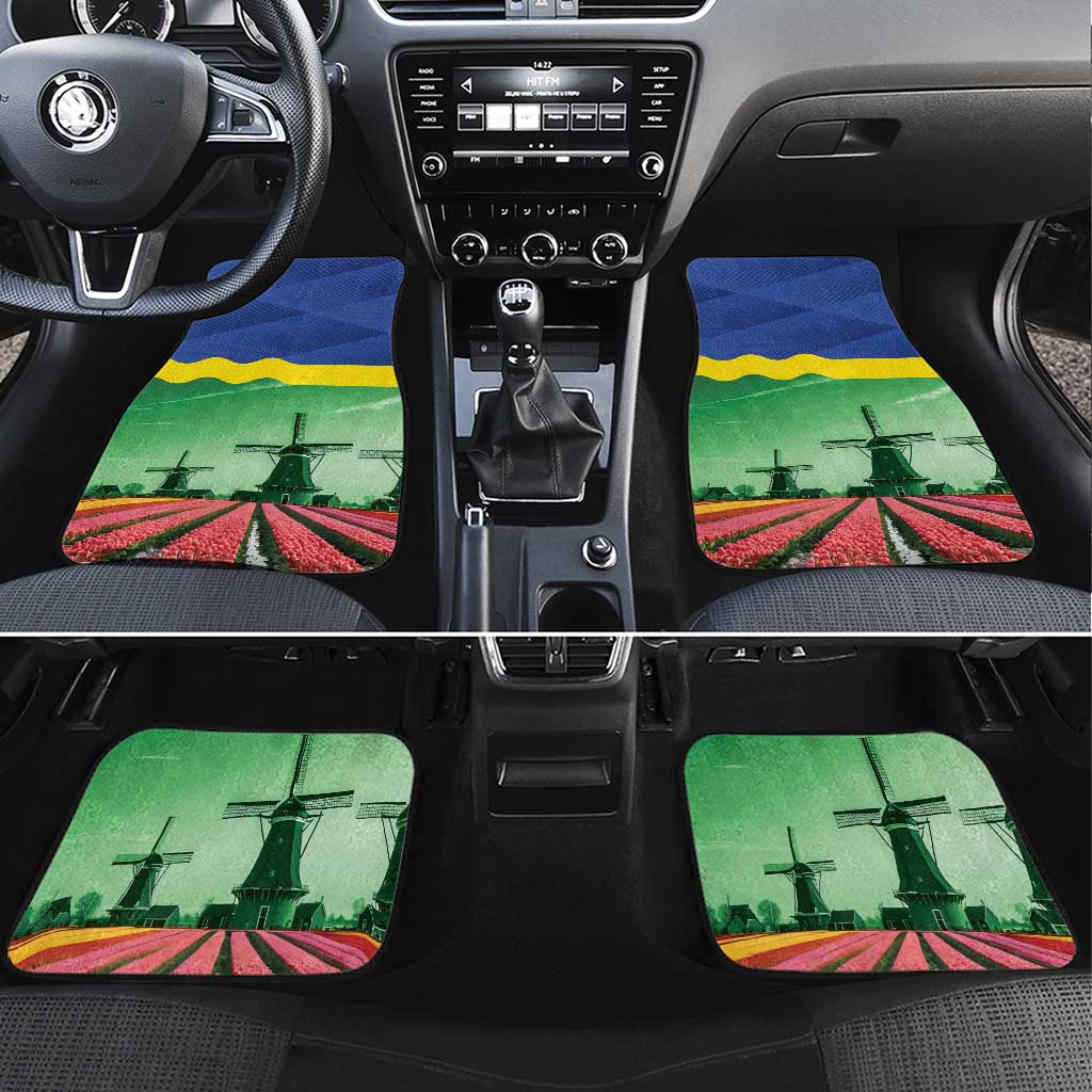 Netherlands Flevoland Province Car Mats Flag Style