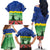 Netherlands Flevoland Province Family Matching Off The Shoulder Long Sleeve Dress and Hawaiian Shirt Flag Style