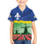 Netherlands Flevoland Province Family Matching Off Shoulder Short Dress and Hawaiian Shirt Flag Style