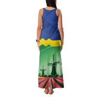 Netherlands Flevoland Province Family Matching Tank Maxi Dress and Hawaiian Shirt Flag Style