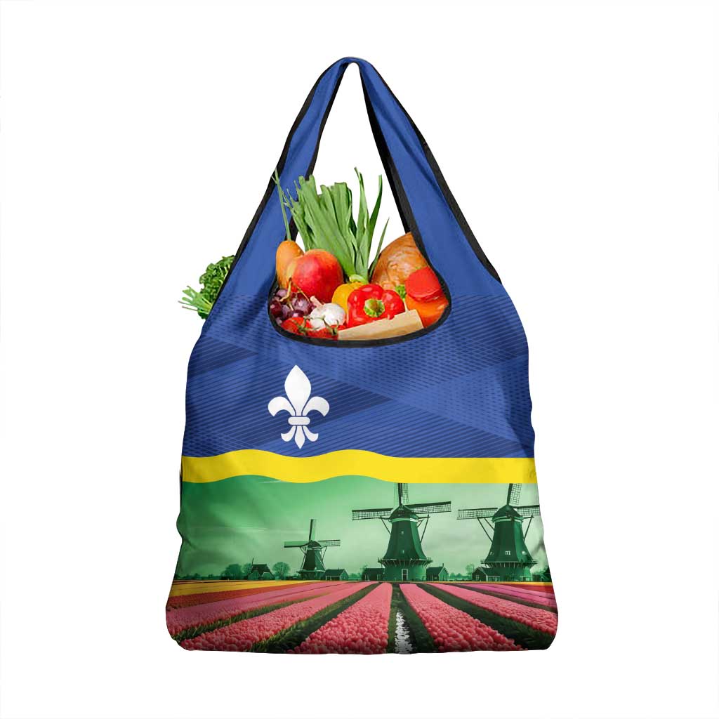 Netherlands Flevoland Province Grocery Bag Flag Style