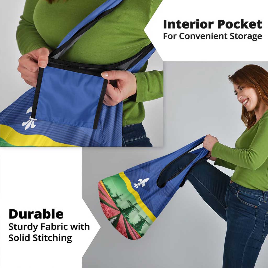 Netherlands Flevoland Province Grocery Bag Flag Style