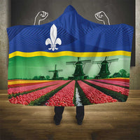 Netherlands Flevoland Province Hooded Blanket Flag Style