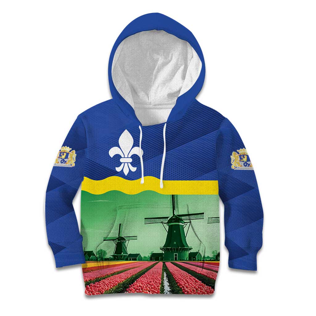 Netherlands Flevoland Province Kid Hoodie Flag Style