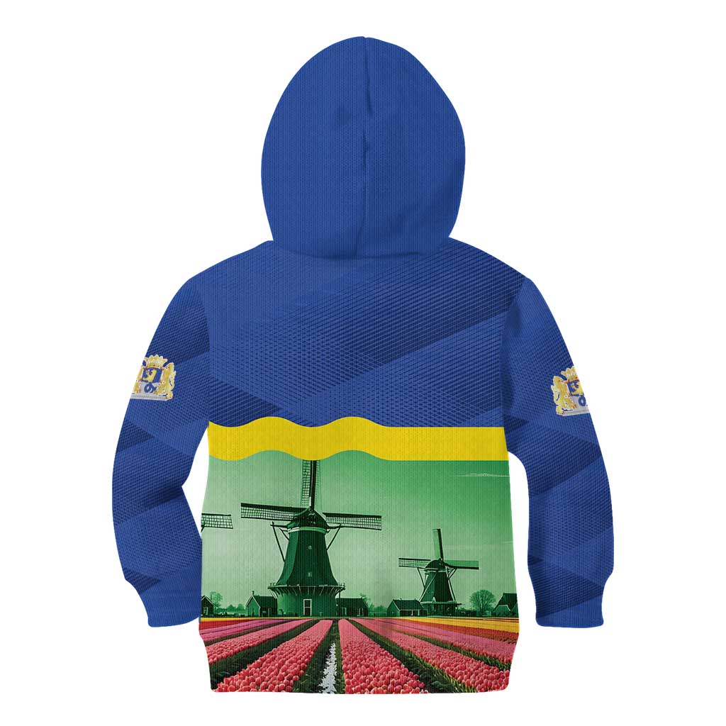 Netherlands Flevoland Province Kid Hoodie Flag Style