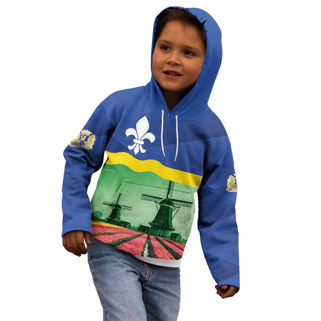 Netherlands Flevoland Province Kid Hoodie Flag Style