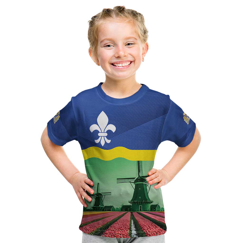 Netherlands Flevoland Province Kid T Shirt Flag Style
