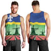 Netherlands Flevoland Province Men Tank Top Flag Style